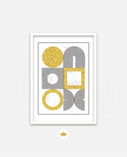 Gold Geometric Art