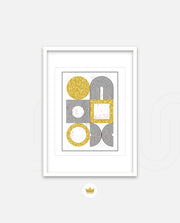 Gold Geometric Art