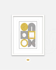 Gold Geometric Art