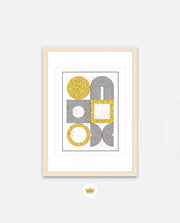 Gold Geometric Art