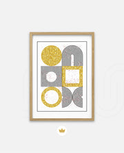Gold Geometric Art