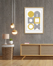 Gold Geometric Art