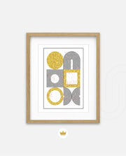 Gold Geometric Art