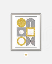 Gold Geometric Art