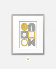 Gold Geometric Art