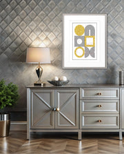 Gold Geometric Art