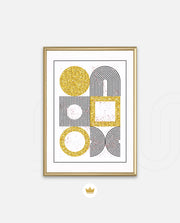 Gold Geometric Art
