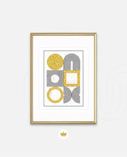 Gold Geometric Art