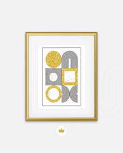 Gold Geometric Art