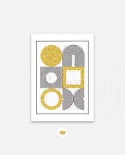 Gold Geometric Art