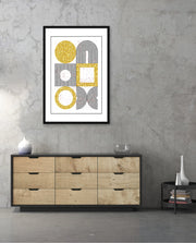 Gold Geometric Art