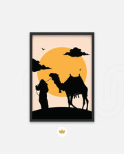 Desert Camel Silhouette