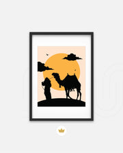 Desert Camel Silhouette