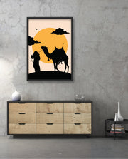 Desert Camel Silhouette