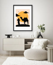 Desert Camel Silhouette