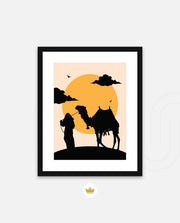 Desert Camel Silhouette