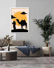 Desert Camel Silhouette