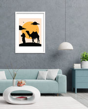 Desert Camel Silhouette