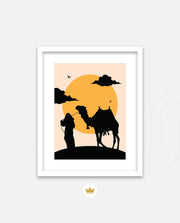 Desert Camel Silhouette