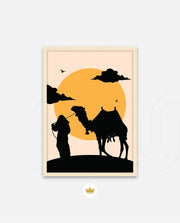 Desert Camel Silhouette