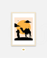 Desert Camel Silhouette