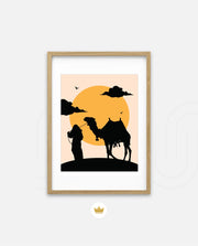 Desert Camel Silhouette