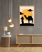 Desert Camel Silhouette