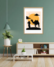 Desert Camel Silhouette