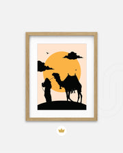 Desert Camel Silhouette