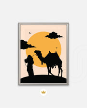 Desert Camel Silhouette