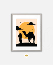Desert Camel Silhouette