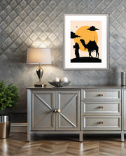 Desert Camel Silhouette