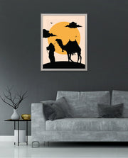 Desert Camel Silhouette