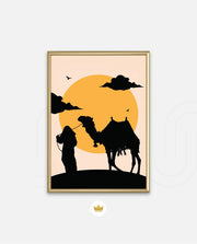 Desert Camel Silhouette