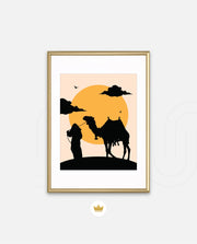 Desert Camel Silhouette
