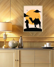 Desert Camel Silhouette