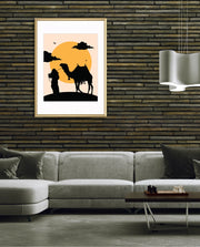 Desert Camel Silhouette