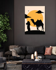 Desert Camel Silhouette