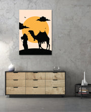 Desert Camel Silhouette