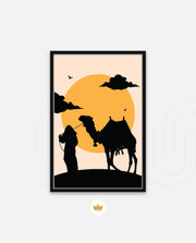 Desert Camel Silhouette