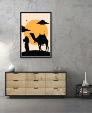 Desert Camel Silhouette