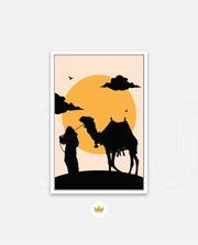 Desert Camel Silhouette