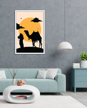 Desert Camel Silhouette