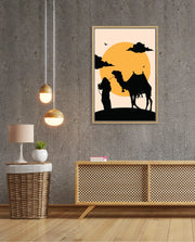 Desert Camel Silhouette