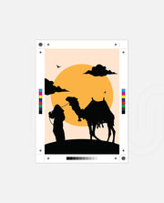 Desert Camel Silhouette