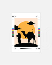Desert Camel Silhouette