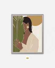 Tropical Silhouette Portrait