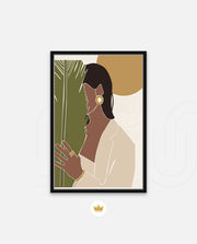 Tropical Silhouette Portrait