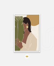 Tropical Silhouette Portrait