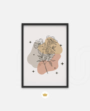 Floral Line Abstract